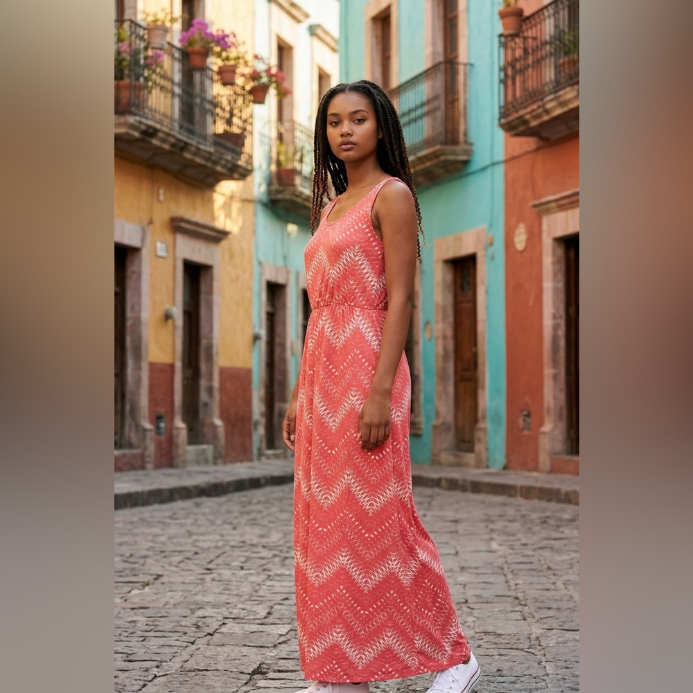 Sonoma Patterned Sleeveless Maxi Dress - Picture 2 of 12